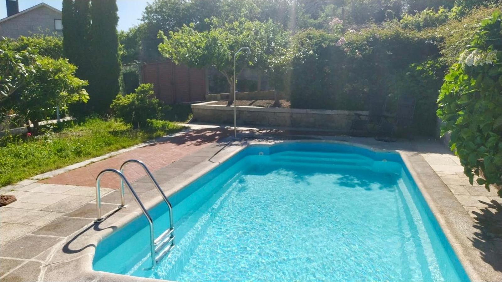 Apartamento Con Jardin Y Piscina Temporada Verano Privados Samieira Kültér fotó